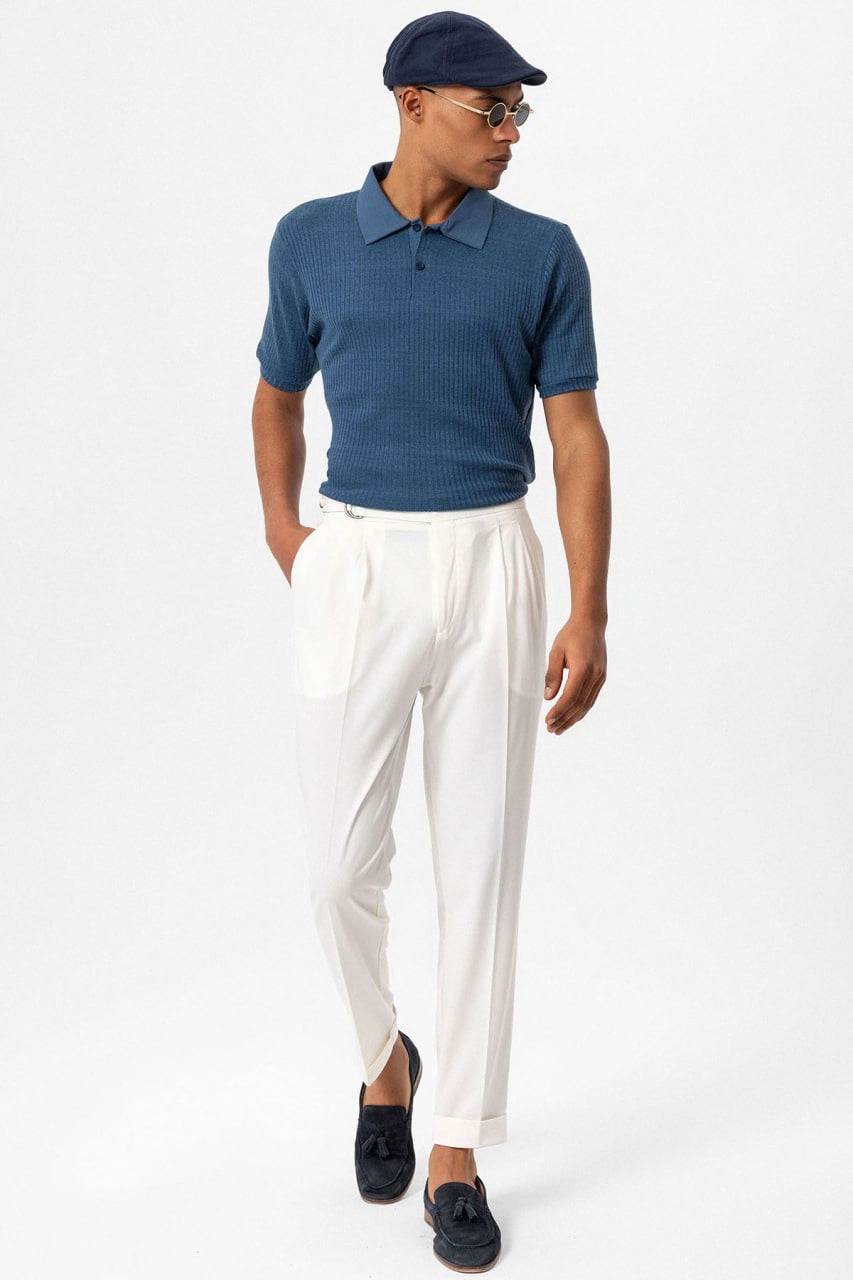 Classic Fit Blue Polo Shirt