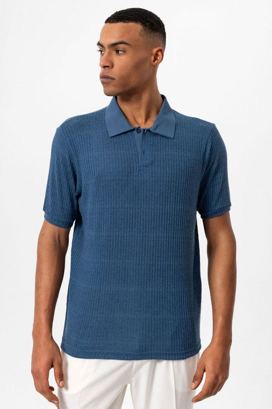 Classic Fit Blue Polo Shirt